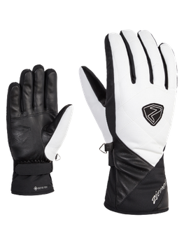 Gloves Ziener Kamea GTX Lady Glove Black White - 2023/24