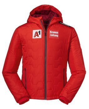 Insulation Jacket SCHOFFEL Vntlft Hoody Adamont 3 K RT Junior Red - 2021/22