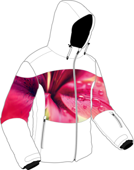 Ski jacket ENERGIAPURA Flaine Life Jacket Lady White/Lily - 2023/24