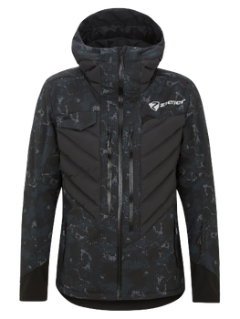 Ski jacket Ziener RCE Coach Jacket Man Black Foggy Print - 2023/24