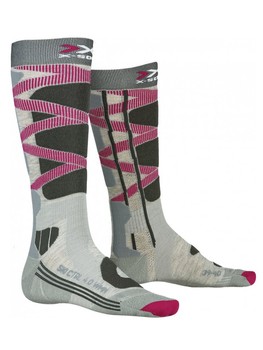 Ski socks X-SOCKS SKI CONTROL 4.0 WOMEN GREY MELANGE/CHARCOAL - 2021/22