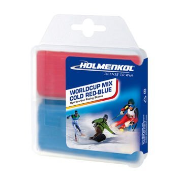 Ski wax HOLMENKOL Worldcup Mix Cold Red-Blue 2x35g