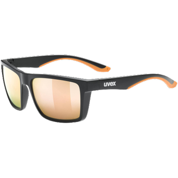 Sunglasses Uvex Lgl 50 CV Black Mat/Mirror Champagner - 2023