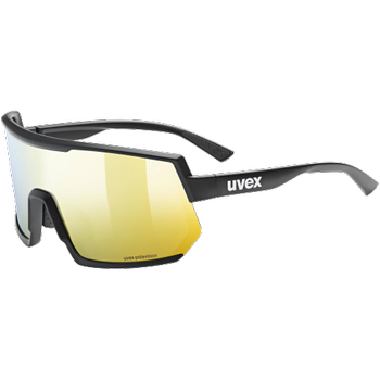 Sunglasses Uvex Sportstyle 235 P - Black Mat/Mirror Yellow - 2023