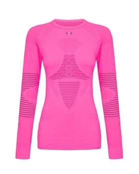 Thermal underwear X-BIONIC Energizer Evo Shirt Round Neck LG SL Women Flamingo/Antracite - 2022/23