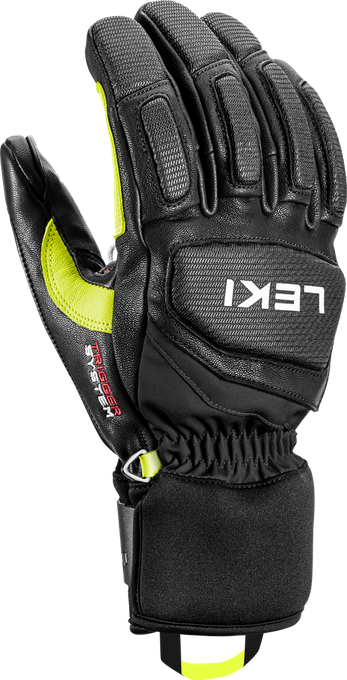 Gloves LEKI Griffin Pro 3D Black/Neon - 2023/24
