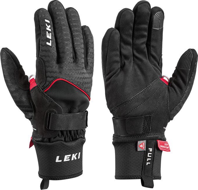 Gloves LEKI Nordic Thermo Shark Black/Red - 2021/22