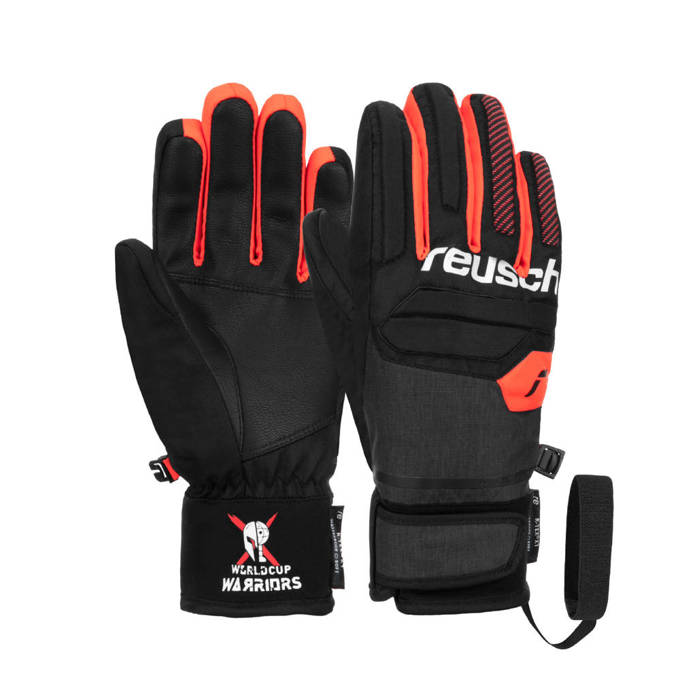 Gloves REUSCH Warrior R-TEX XT Junior Black/White/Fluo Red - 2022/23