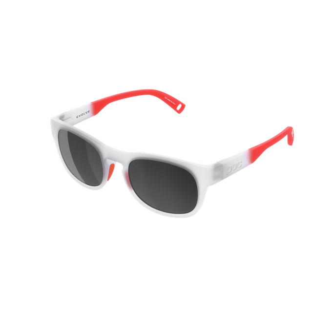 Sunglasses POC Evolve Transparent Crystal/Fluorescent Orange/Equalizer Grey Cat 3 - 2022