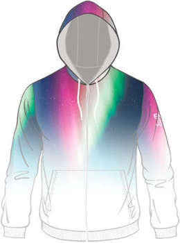 Bluse ENERGIAPURA Sweatshirt Full Zip With Hood Kalmar Life Aurora Multicolor/White Lady - 2022/23