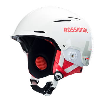 Helm Rossignol Hero Slalom Impacts White + Chinguard - 2023/24