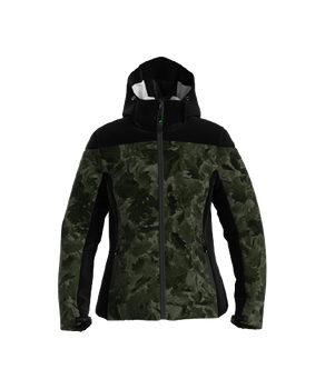 Skijacke ENERGIAPURA Jacket With Hood Flond Camouflage Leaves Lady Military / Black - 2023/24