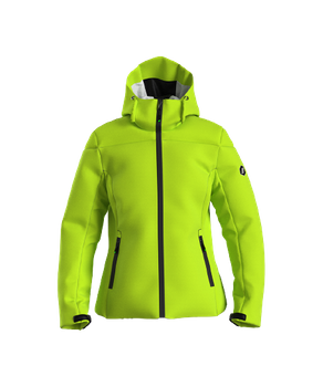 Skijacke ENERGIAPURA Jacket With Hood Flond Lady Unicolor Acid Green - 2023/24
