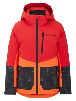 Skijacke Ziener Trivor Junior Padded Red Orange Pop - 2023/24