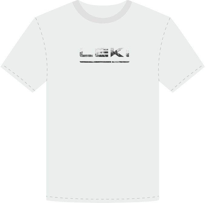 Langärmliges Hemd LEKI Logo T-Shirt White/Black - 2022