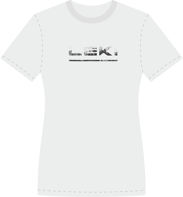 Langärmliges Hemd LEKI Woman Logo T-Shirt White/Black - 2022