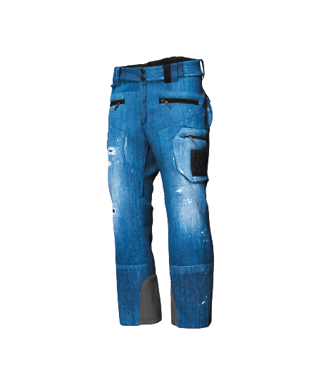 Ski Pants ENERGIAPURA Grong Jeans Stonewashed Blue - 2023/24