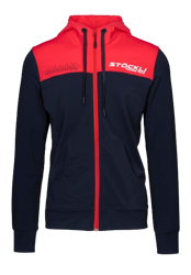Sweatshirt Stoeckli Hoody Jacket Fullzip WRT Black Red - 2023/24