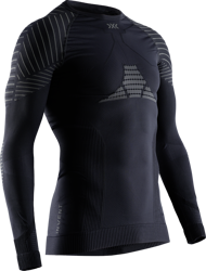 Thermounterwäsche X-BIONIC Invent LT Shirt Round Neck LG SL Men Black/Anthracite - 2022/23