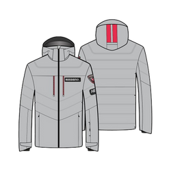 Skijacke Rossignol Hero Blackside Puffy JKT Soft Gray - 2024/25