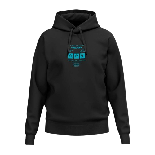 Bluse HEAD WCR Hoodie Unisex Black - 2025/26