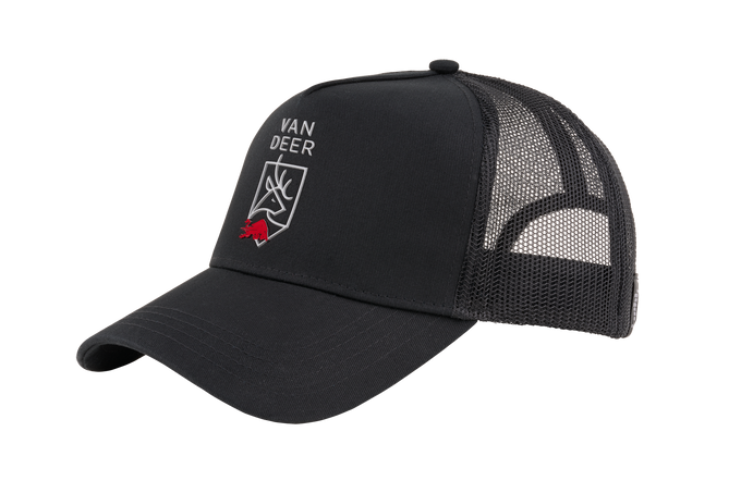 Kappe Van Deer Trucker Cap Black - 2025/26