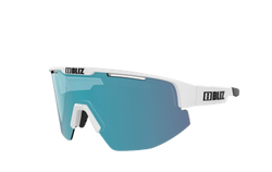 Sonnenbrille BLIZ Matrix Nano Photochromic Matt White/Brown Blue