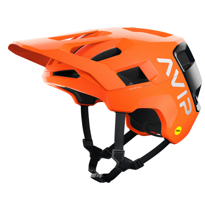 Fahrradhelm POC Kortal Race MIPS Fluorescent Orange AVIP/Uranium Black Matt - 2024
