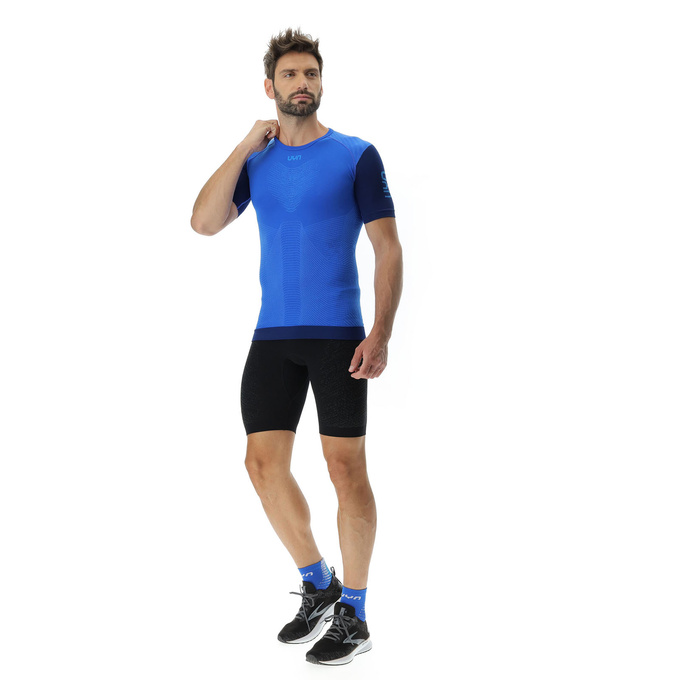 UYN Man Running PB42 OW Shirt SH_SL Strong Blue/Peacot