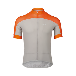 Fahrradtrikot POC M's Essential Road Logo Jersey Zink Orange/Granite Grey - 2024