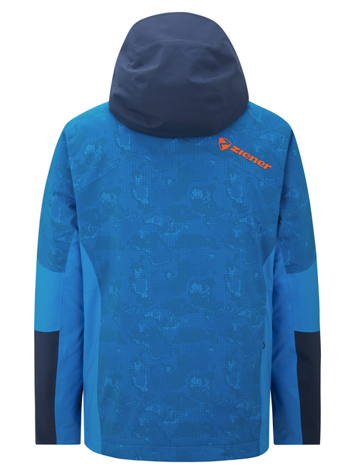Ski jacket Ziener Trivor Man Padded Blue Foggy Print Dark Navy - 2025/26
