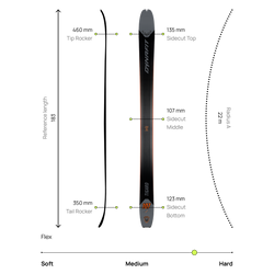 Ski Dynafit Tigard 107 Black/Magnet - 2025/26