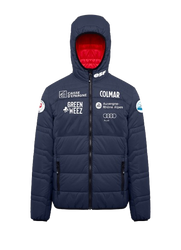 Herren-Daunenjacke Colmar Replica Quilted Hoodie Jacket Navy/Rosso - 2025/26