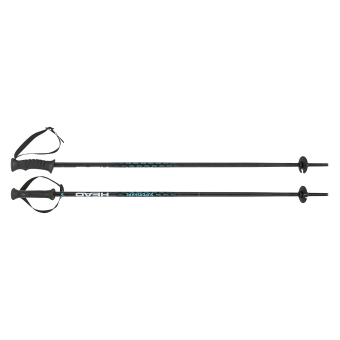 Skistöcke Head Supershape Team White/Black/Speed Blue - 2025/26