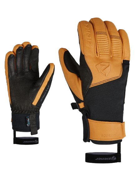 Gloves Ziener Ganzenberg-z As® Aw Glove Man Black Tan - 2025/26