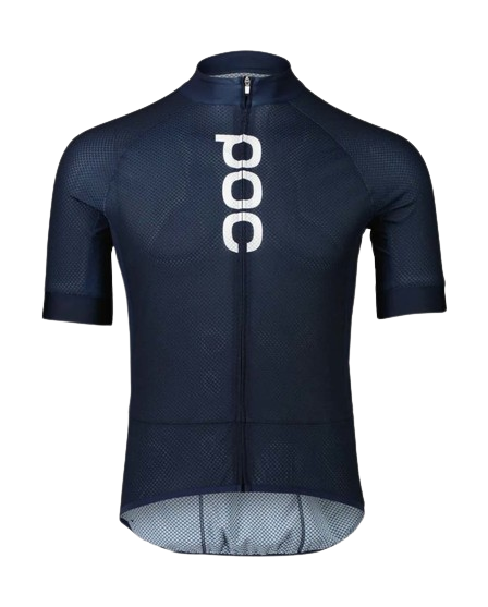 POC M's Essential Road Logo Jersey  Calcite Blue/Dark Calcite Blue - 2024
