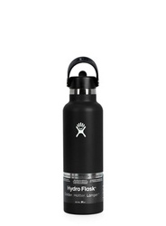 HYDRO FLASK 21 OZ Standard Flex Straw Cap Black