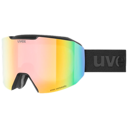 Goggles Uvex Evidnt ATTRACT V Black Matt/Mirror Rainbow + spare lens - 2025/26