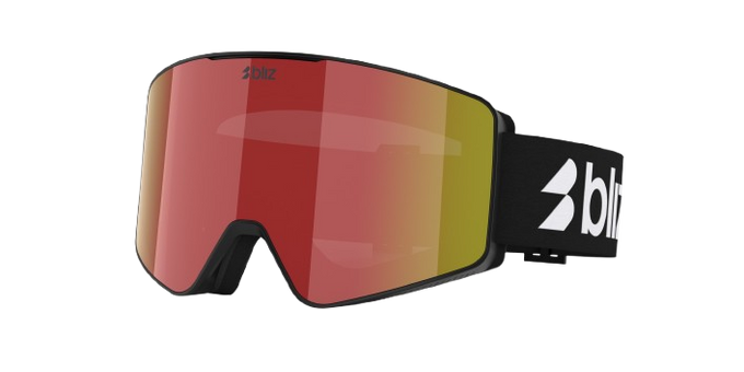 Goggles Bliz G001 Matte Black Frame/Brown With Red Multi Lens - 2025/26
