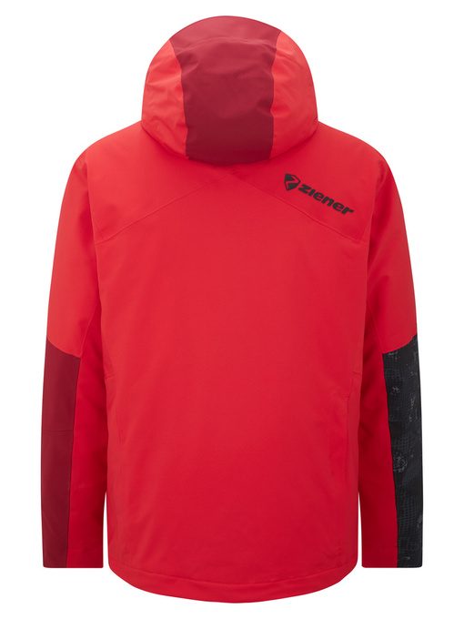 Ski jacket Ziener Trivor Man Padded Red Black Foggy Print - 2024/25