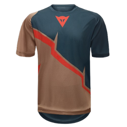 Cycling jersey Dainese HgAER Jersey Ss Brown/Blue/Red