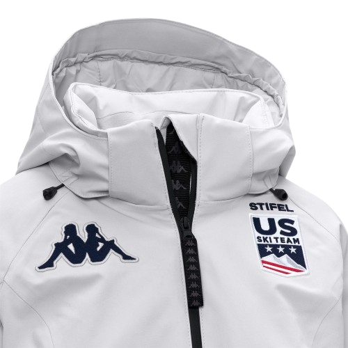 Ski jacket Kappa 8CENTO 810 US Grey Lt Lead - 2025/26