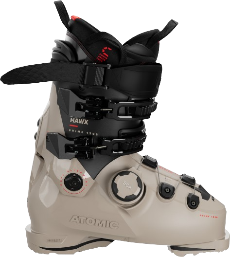 Ski boots Atomic Hawx Prime 130 S BOA GW Cement/Black/Red - 2025/26