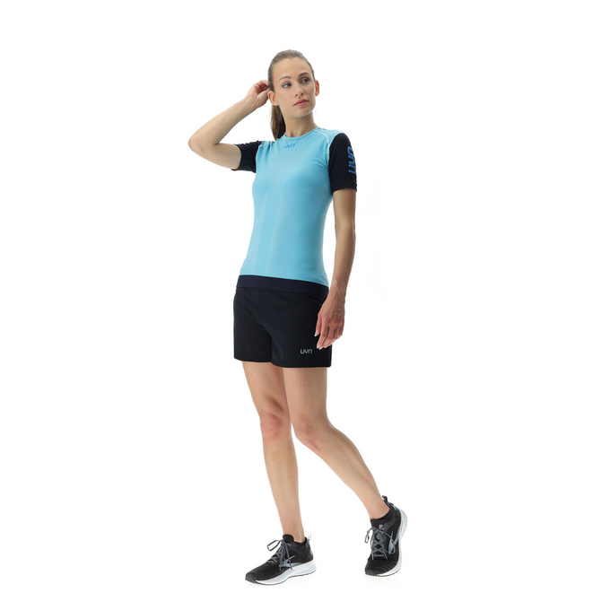 UYN Woman Running PB42 OW Shirt SH_SL Blue Radiance/Peacot