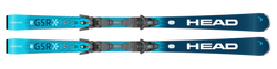Skis HEAD Worldcup Rebels E.GSR + PR 11 GW Brake [G] 78 mm Matt Black/Speed Blue - 2025/26