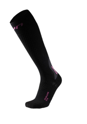 Ski socks UYN Woman Ski One Alpine Merino Socks Black/Pink - 2025/26