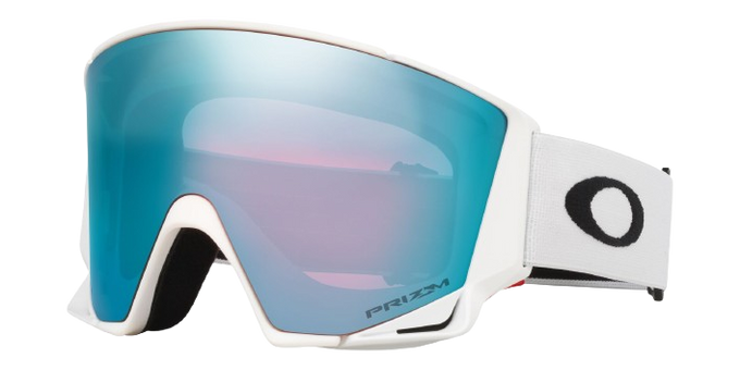 Brille Oakley Flow Scape L Matte White/Prizm Snow Sapphire Iridium + Additional lens Prizm Snow Iced Iridium - 2025/26