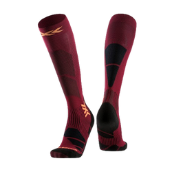 Ski socks X-Socks Ski Perform OTC Dune Red/Orange - 2024/25