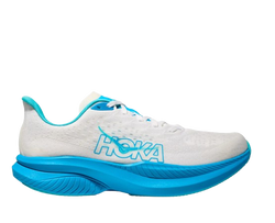Man Schuhe Hoka Mach 6 White/Skyward Blue