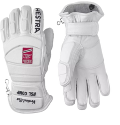 Gloves Hestra RSL Comp Vertical Cut d3O Impact White/Medium Blue - 2025/26